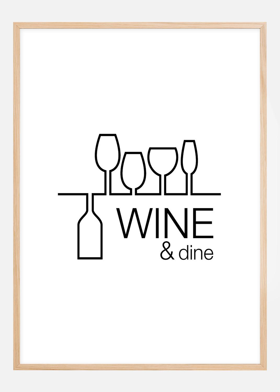 Product Image for Wine &amp; dine - White Poster (30x40 cm)