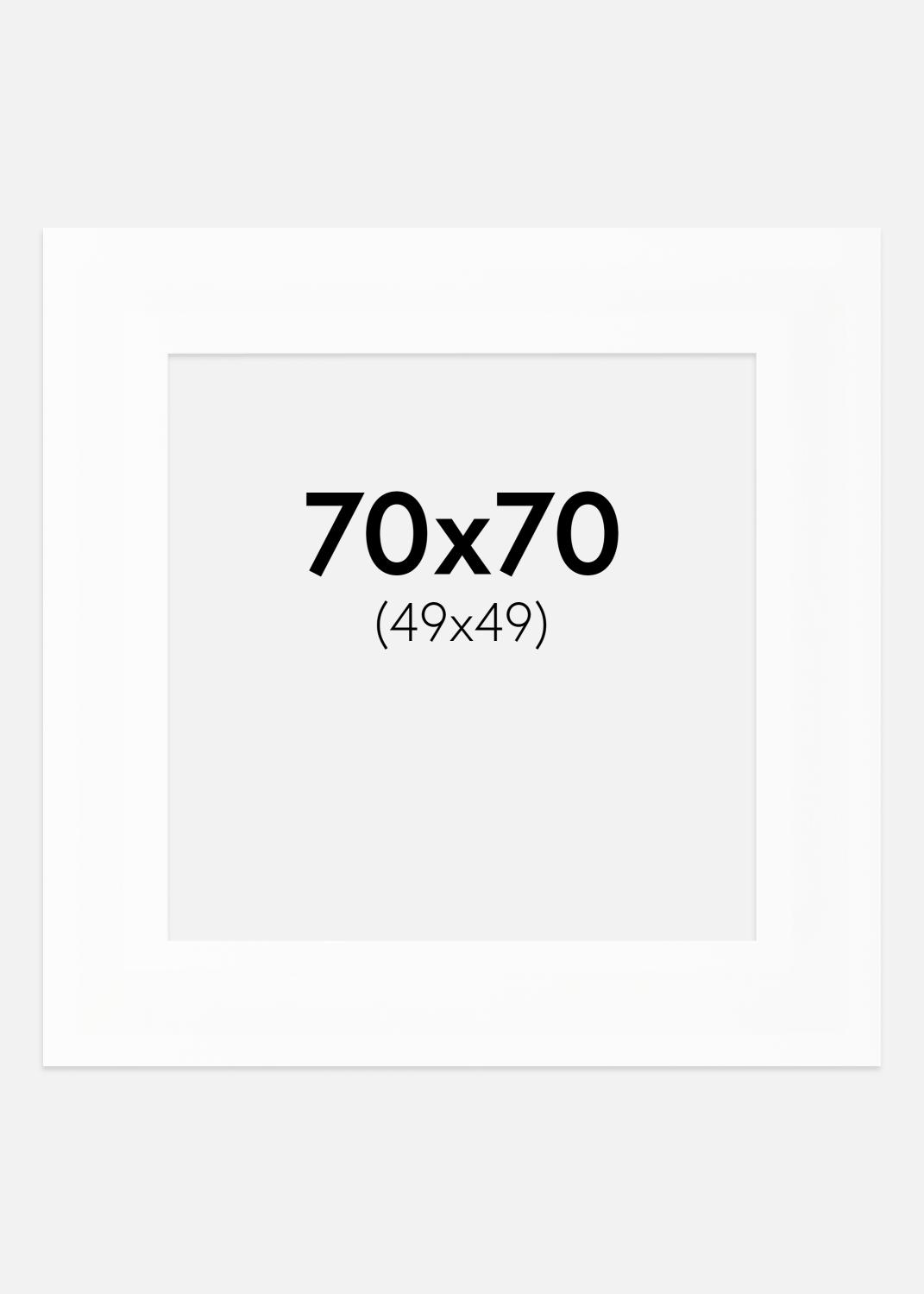 Product Image for Passe-partout XXL Standaard Wit (Witte Kern) 70x70 cm (49x49)