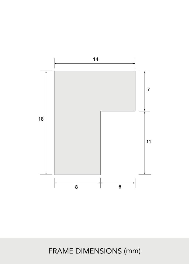 BGA Fotolijst Massief Eikenhout Acrylglas 21x29,7 cm (A4)