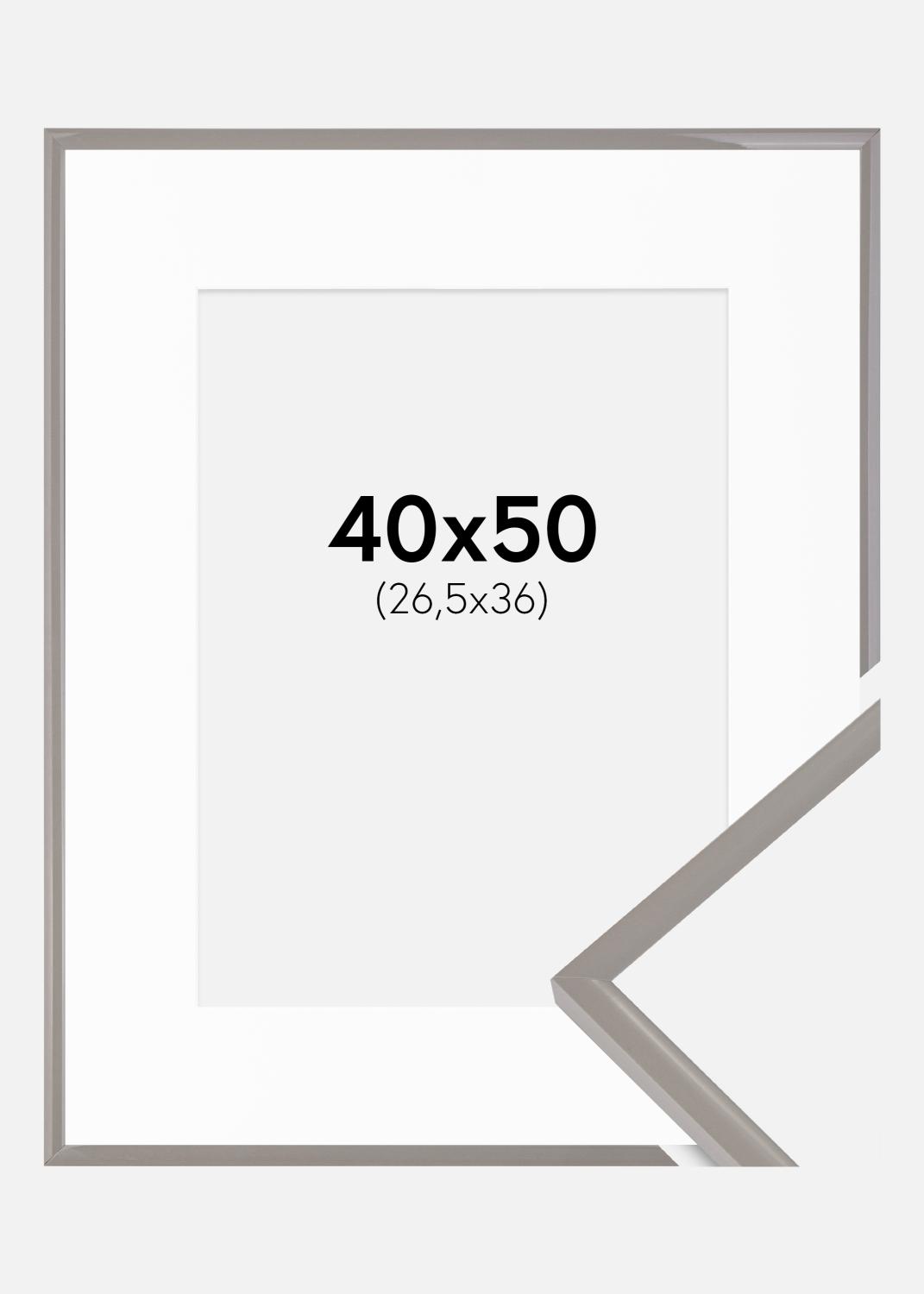 Product Image for Fotolijst New Lifestyle Earth Grey 40x50 cm - Passe-partout Wit 27,5x37 cm
