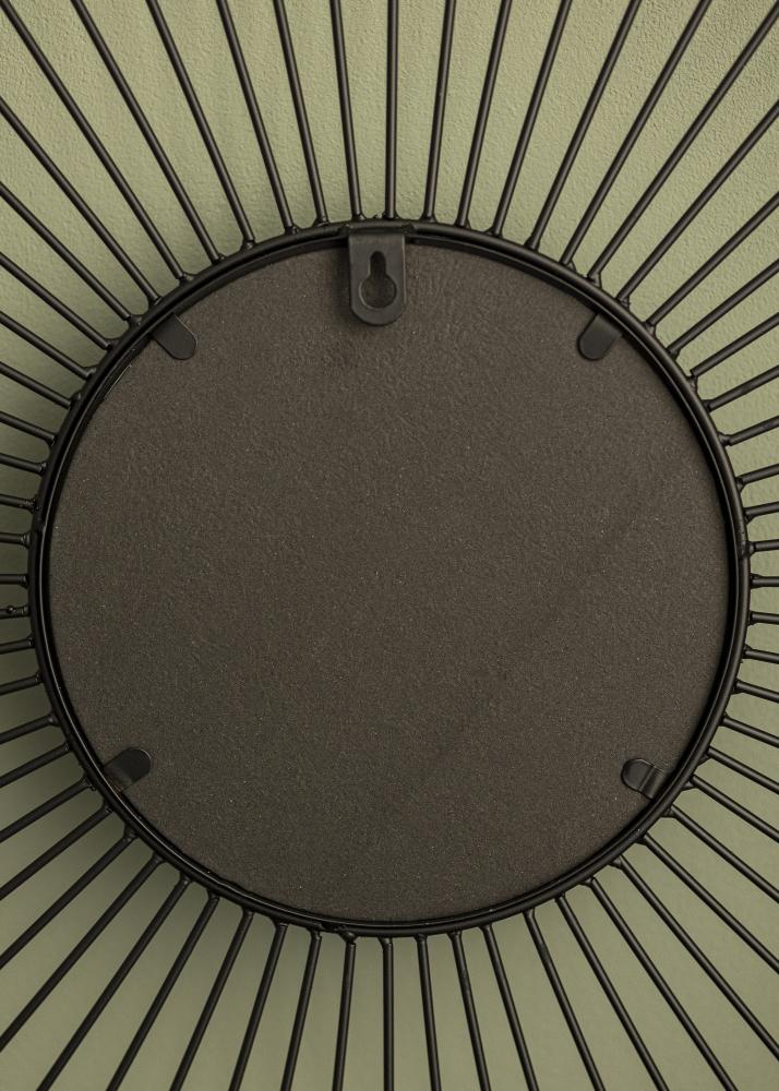 KAILA KAILA Ronde Spiegel Lines - Zwart 60 cm Ø