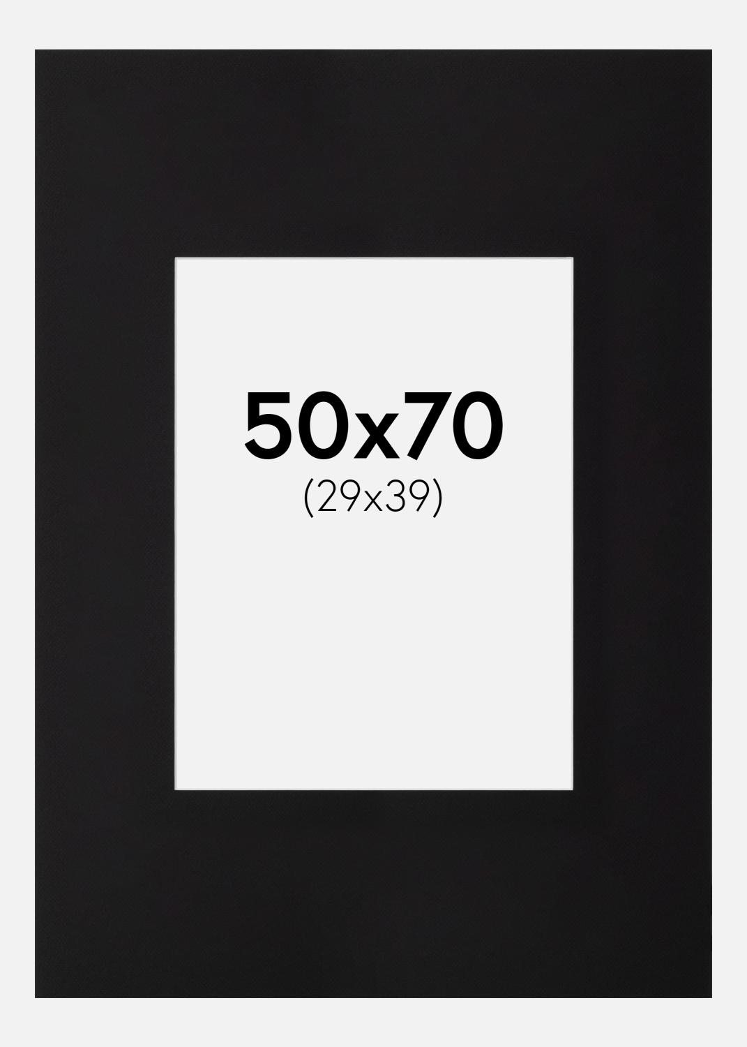 Product Image for Passe-partout XL Zwart Witte Kern) 50x70 cm (29x39)