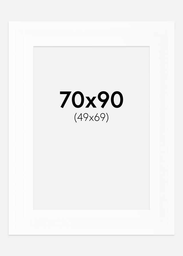 Artlink Passe-partout XL Standaard Wit (Witte Kern) 70x90 cm (49x69)
