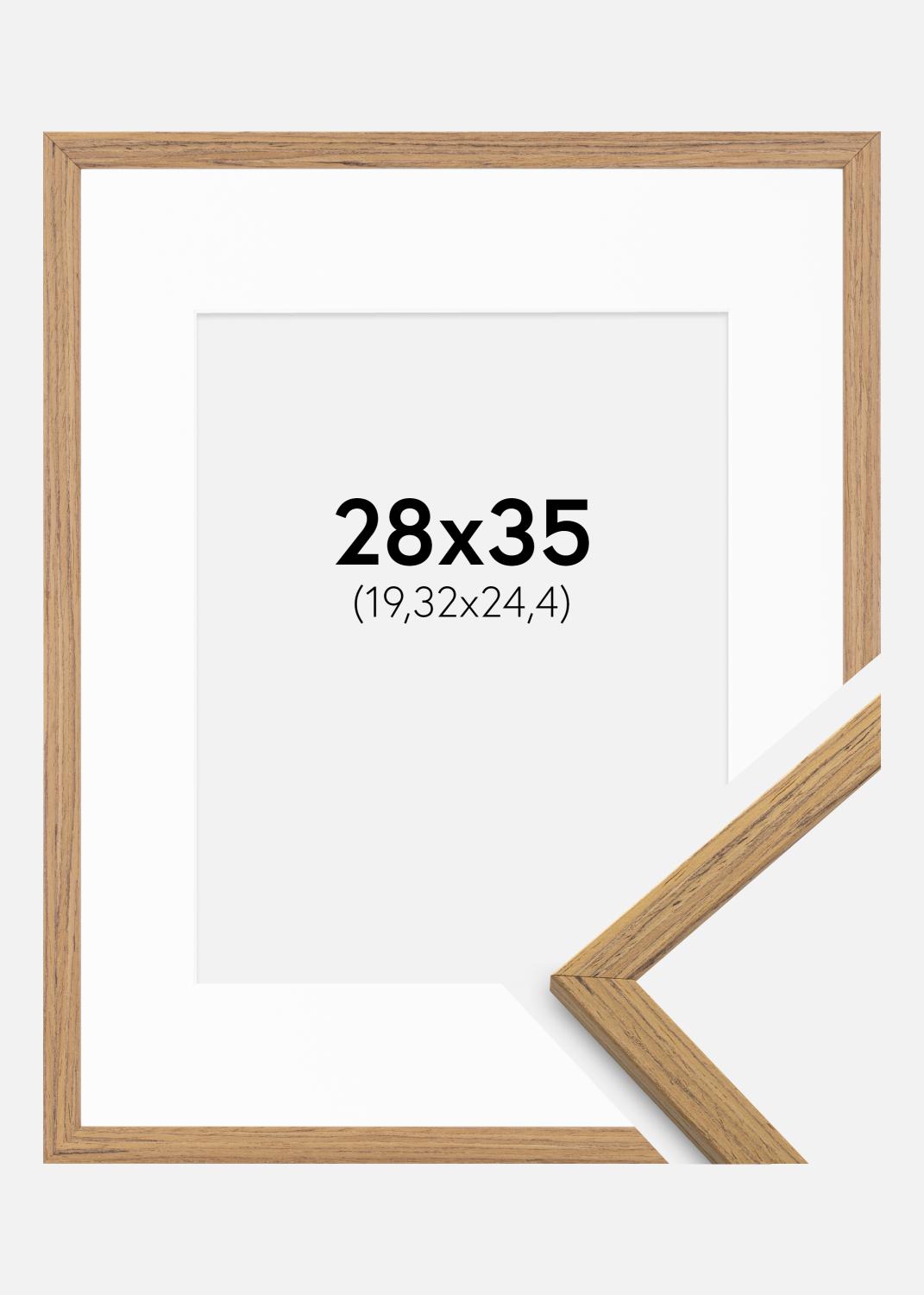 Product Image for Fotolijst Edsbyn Teak 28x35 cm - Passe-partout Wit 8x10 inches