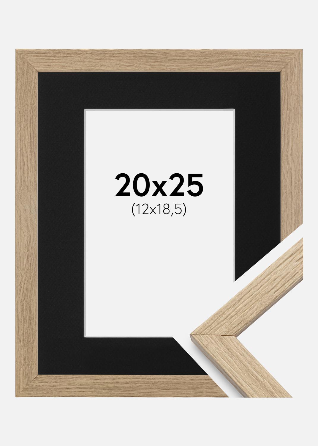 Product Image for Fotolijst Stilren Eiken 20x25 cm - Passe-partout Zwart 13x19,5 cm