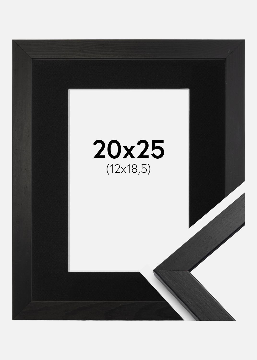 Product Image for Fotolijst Stilren Zwart 20x25 cm - Passe-partout Zwart 13x19,5 cm