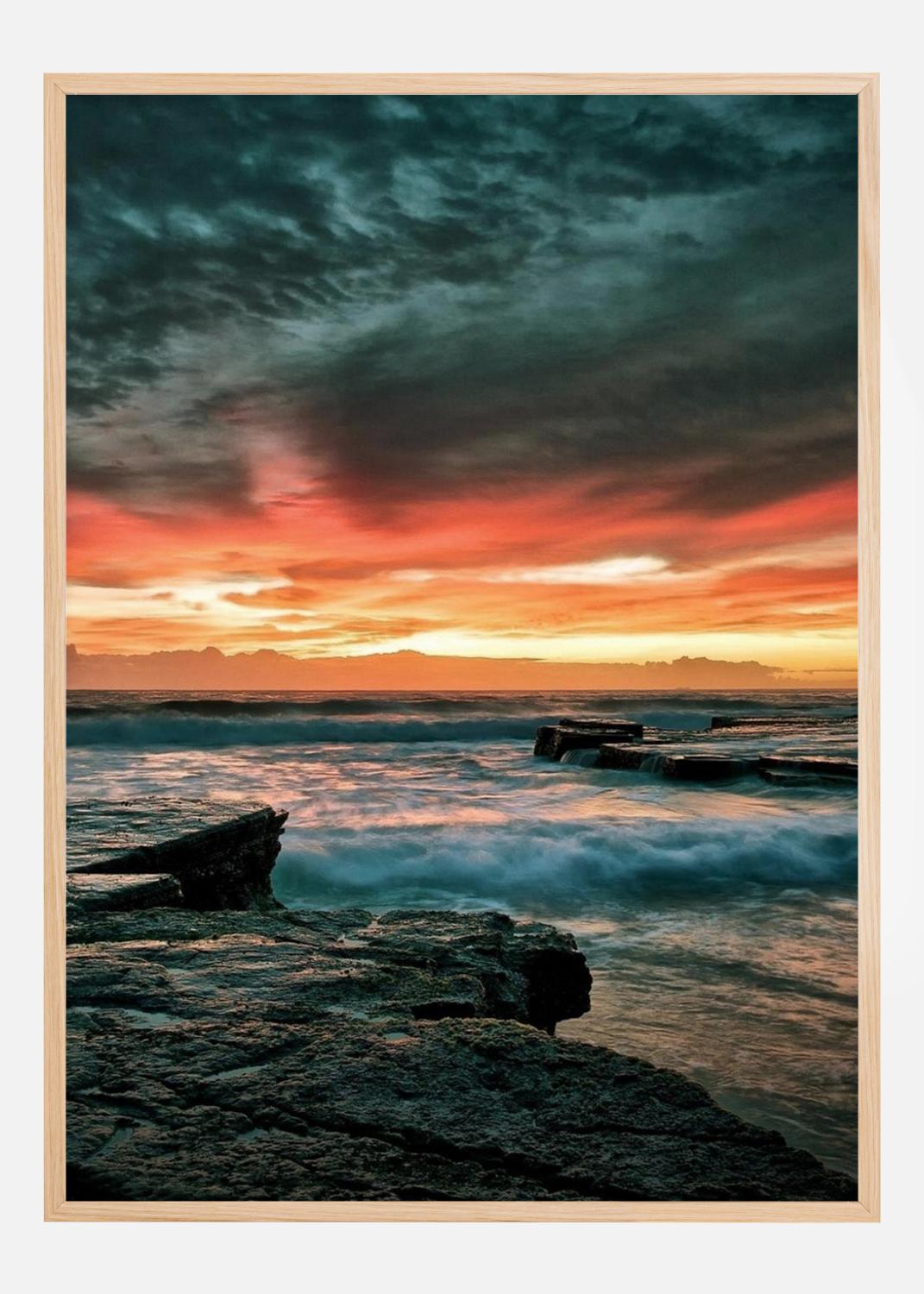 Product Image for Sunset Over Water Poster (21x29.7 cm (A4))