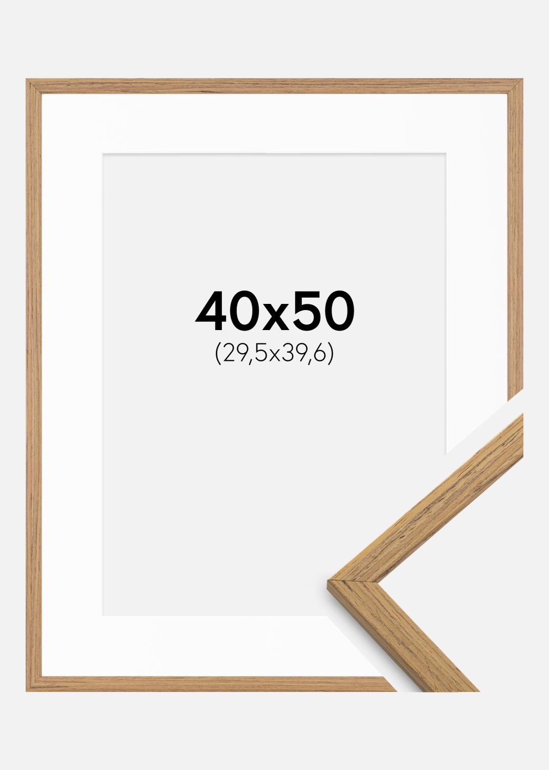 Product Image for Fotolijst Edsbyn Teak 40x50 cm - Passe-partout Wit 12x16 inches