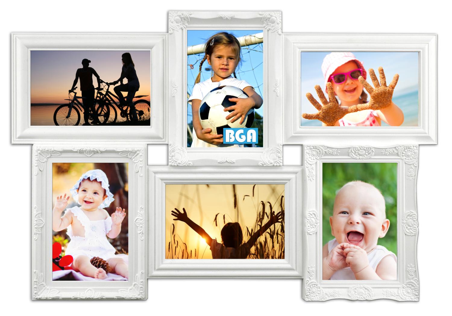 Product Image for Almeria Collagelijst Acrylglas Wit - 6 Foto's