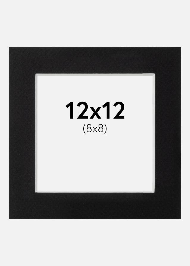 Galleri 1 Passe-partout Canson Zwart (Witte kern) 12x12 cm (8x8)