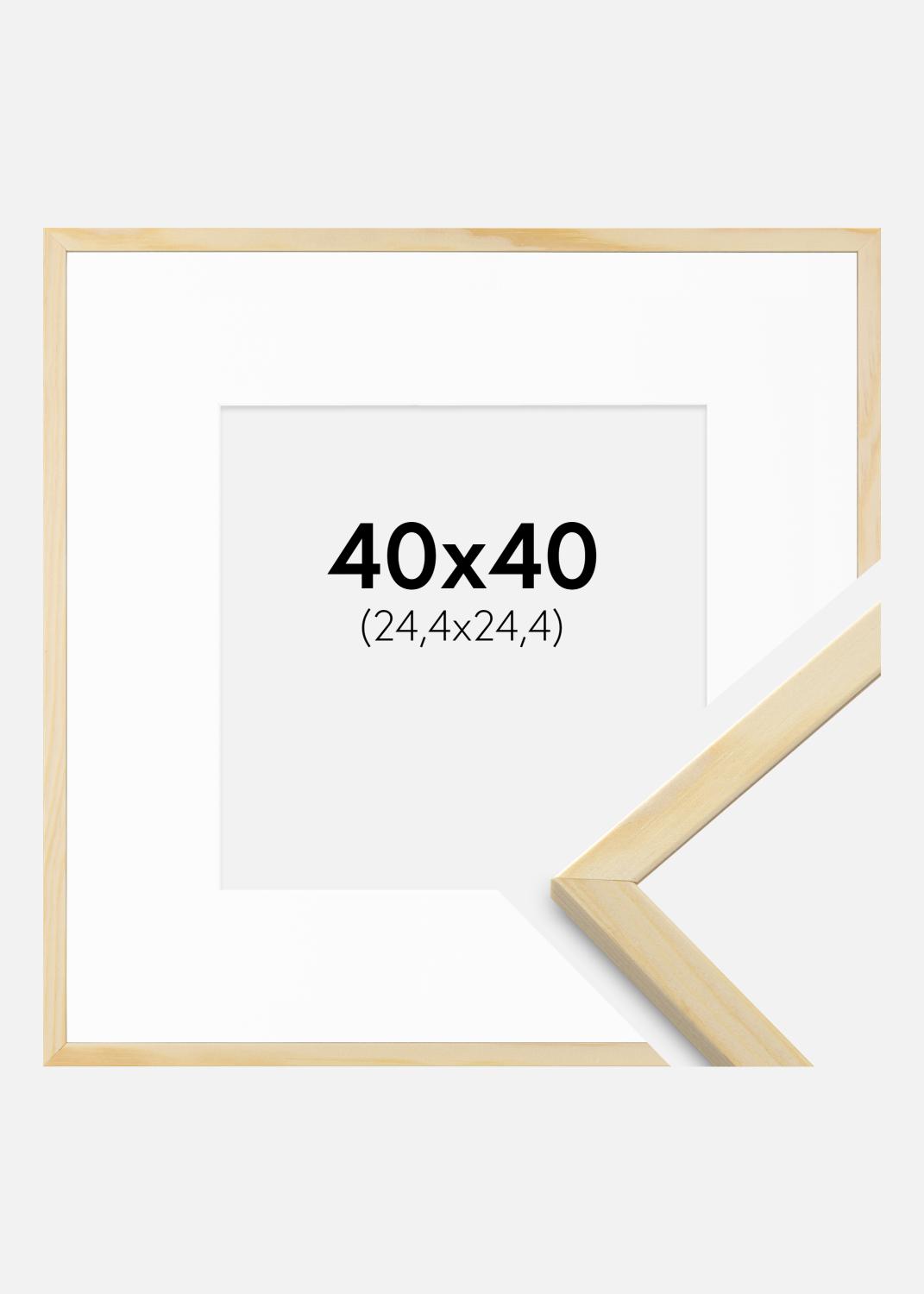 Product Image for Fotolijst Galant Grenen 40x40 cm - Passe-partout Wit 10x10 inches
