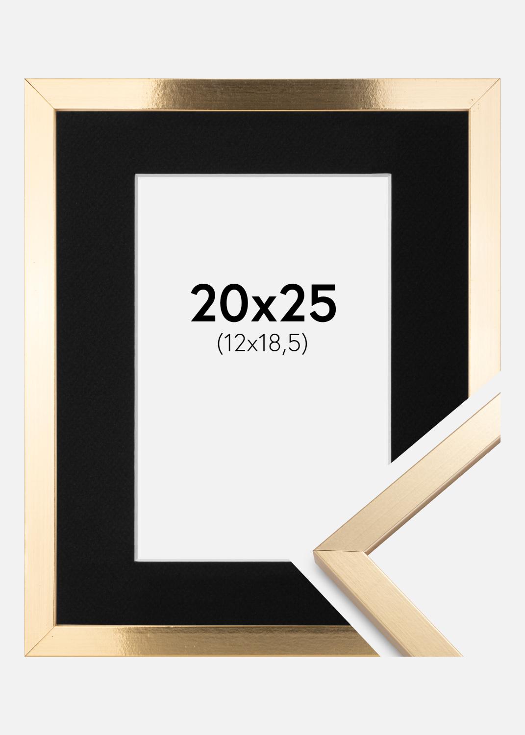 Product Image for Fotolijst Trendy Goud 20x25 cm - Passe-partout Zwart 13x19,5 cm