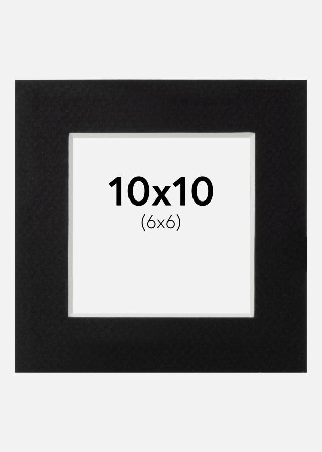 Artlink Passe-partout Zwart Standaard (Witte Kern) 10x10 cm (6x6)