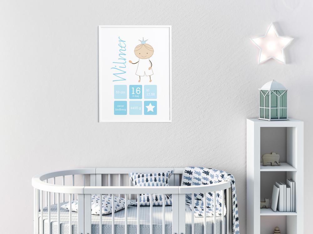 Personlig poster Crown Prince Blue