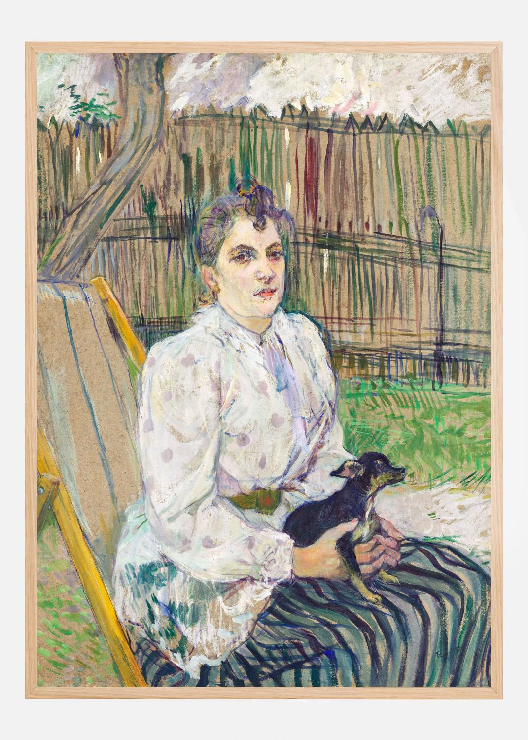 Product Image for Lady With a Dog (1891) Poster (30x40 cm)