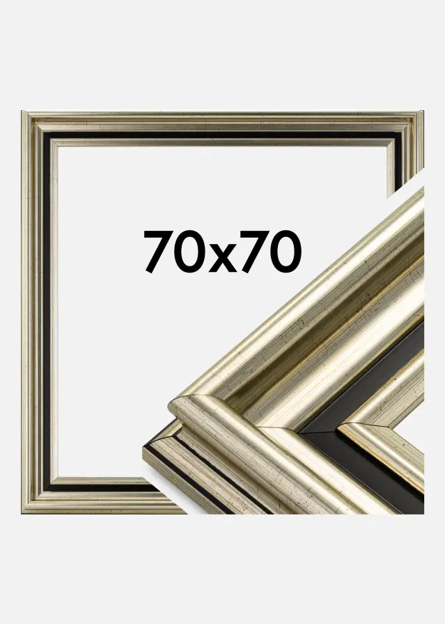 Ramverkstad Fotolijst Gysinge Premium Zilver 70x70 cm