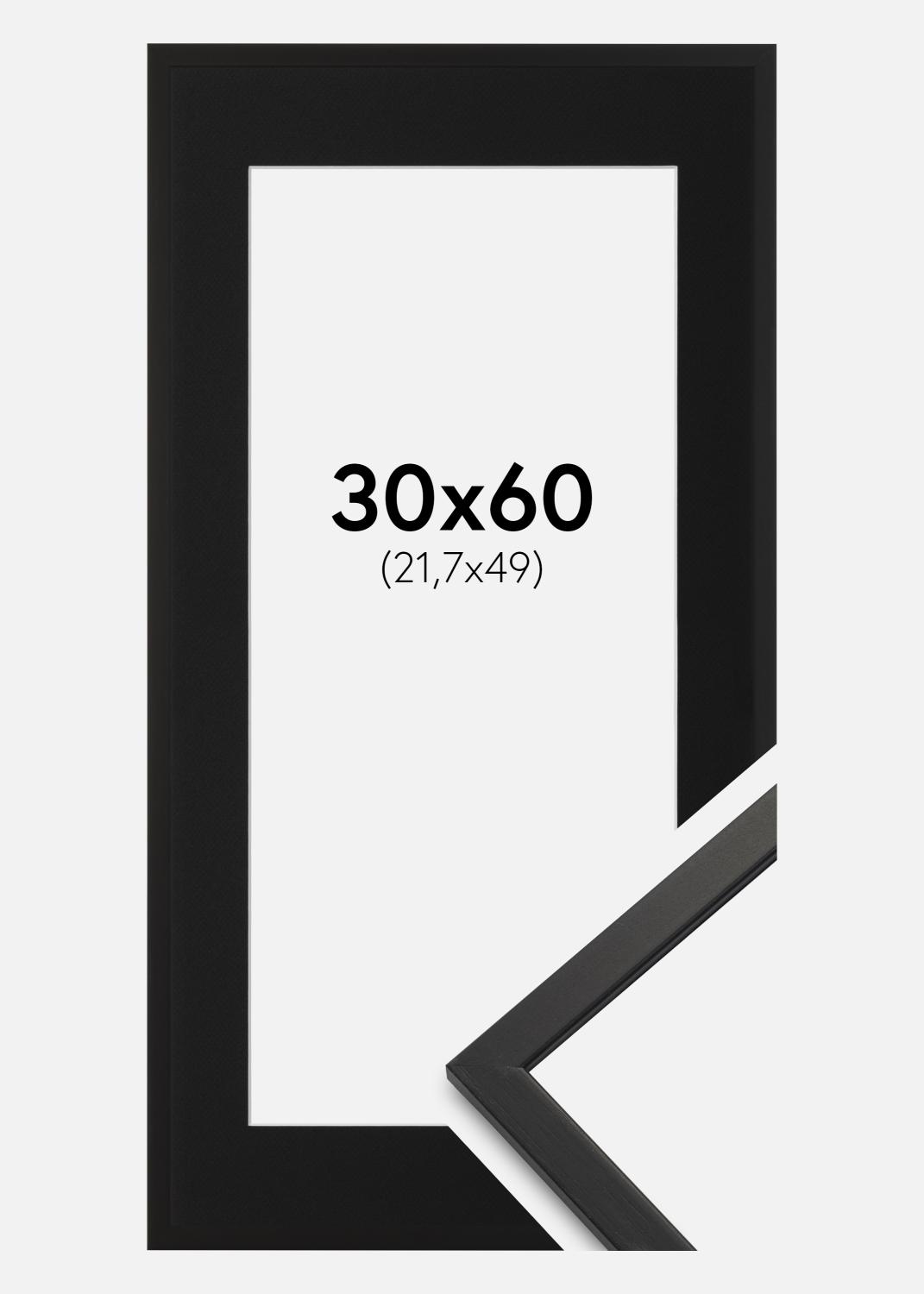 Product Image for Fotolijst Edsbyn Zwart 30x60 cm - Passe-partout Zwart 22,7x50 cm