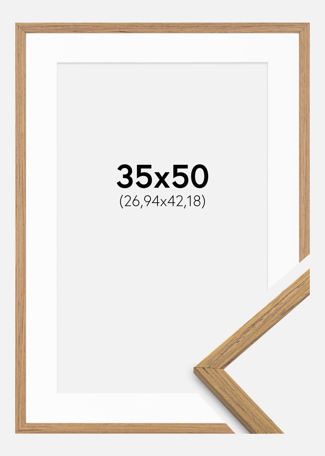 Product Image for Fotolijst Edsbyn Teak 35x50 cm - Passe-partout Wit 11x17 inches