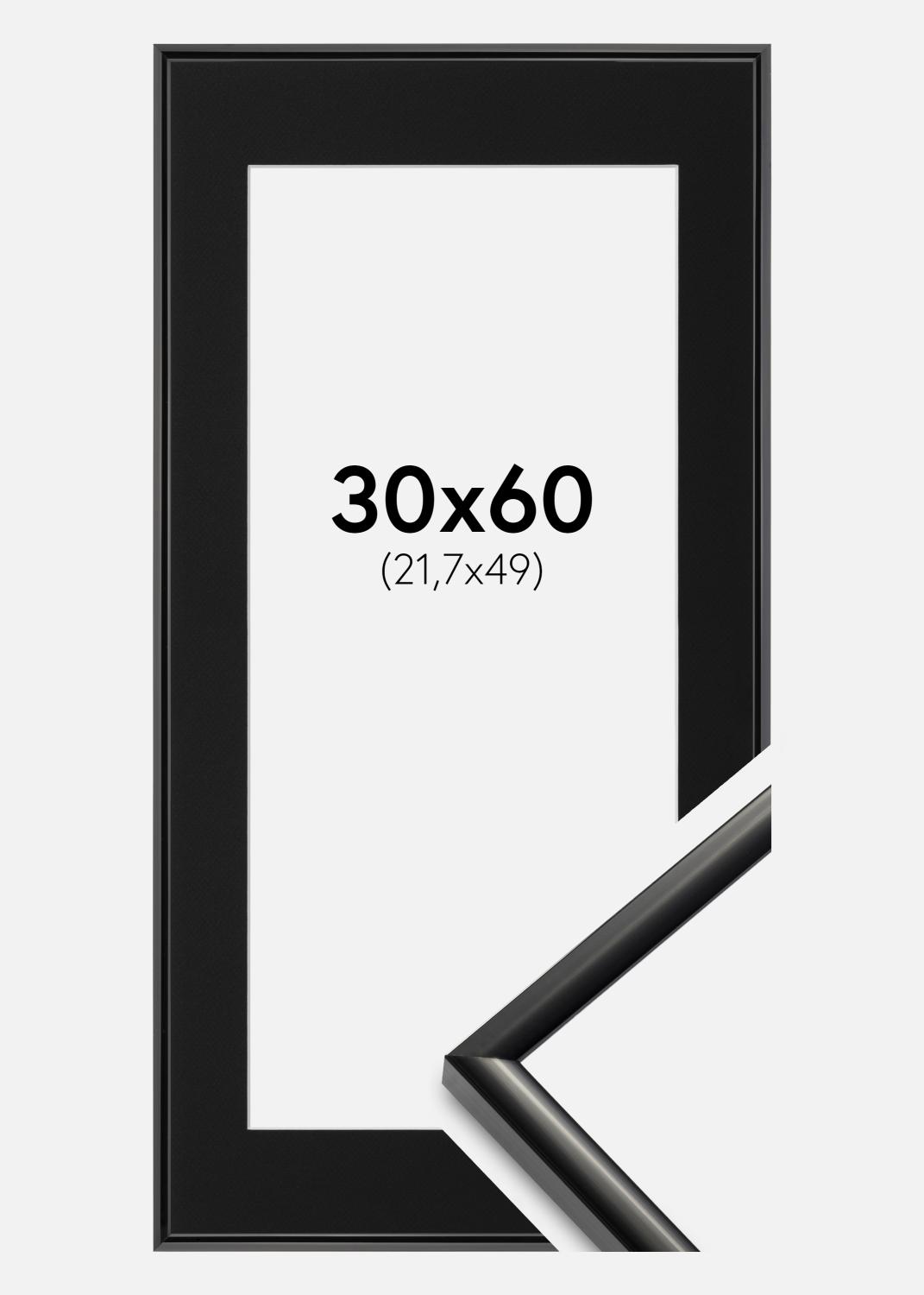 Product Image for Fotolijst New Lifestyle Zwart 30x60 cm - Passe-partout Zwart 22,7x50 cm