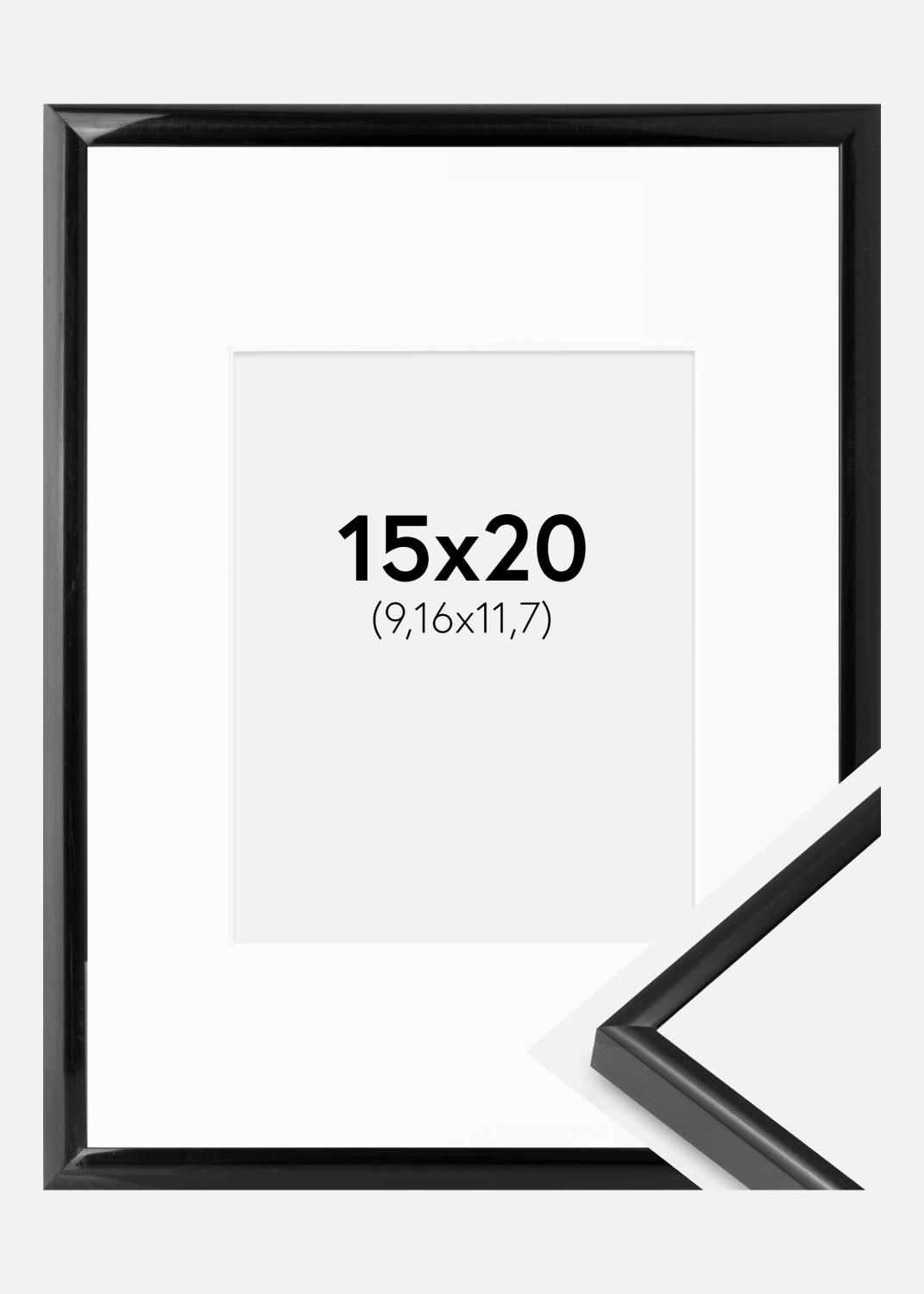 Product Image for Fotolijst BGA Modern Style Zwart 15x20 cm - Passe-partout Wit 4x5 inches