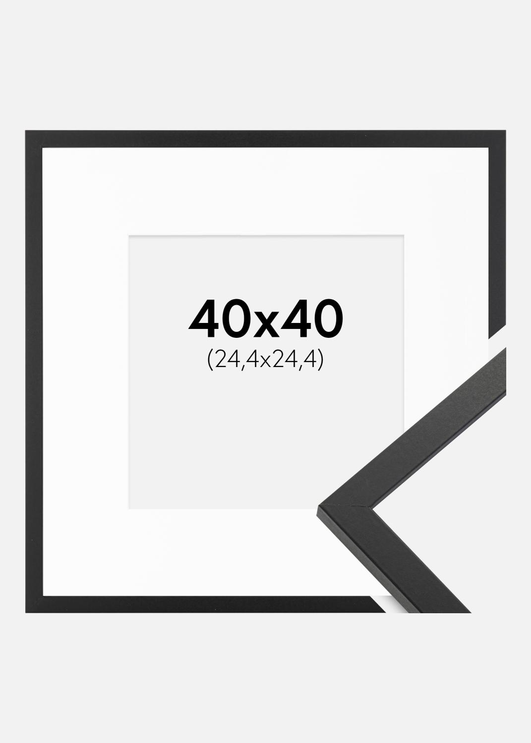 Product Image for Fotolijst Trendy Zwart 40x40 cm - Passe-partout Wit 10x10 inches