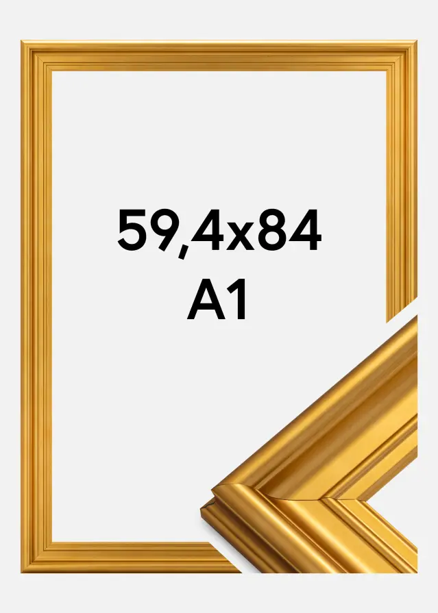 Ramverkstad Fotolijst Mora Premium Goud 59,4x84 cm (A1)
