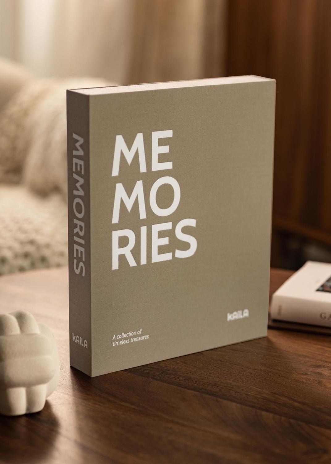 Product Image for KAILA MEMORIES Grey/White - Coffee Table Photo Album (60 Zwarte zijden)