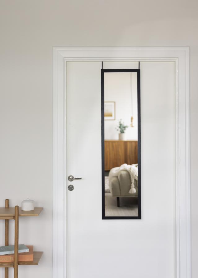 BGA Spiegel Overdoor Zwart 34x126 cm