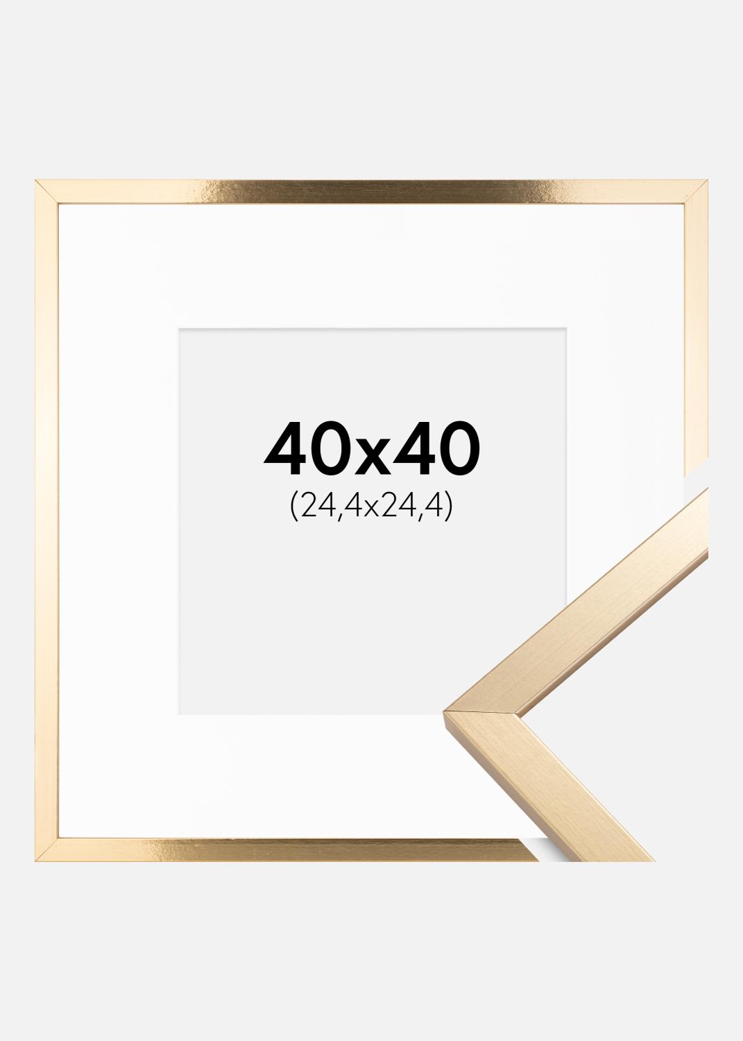 Product Image for Fotolijst Trendy Goud 40x40 cm - Passe-partout Wit 10x10 inches