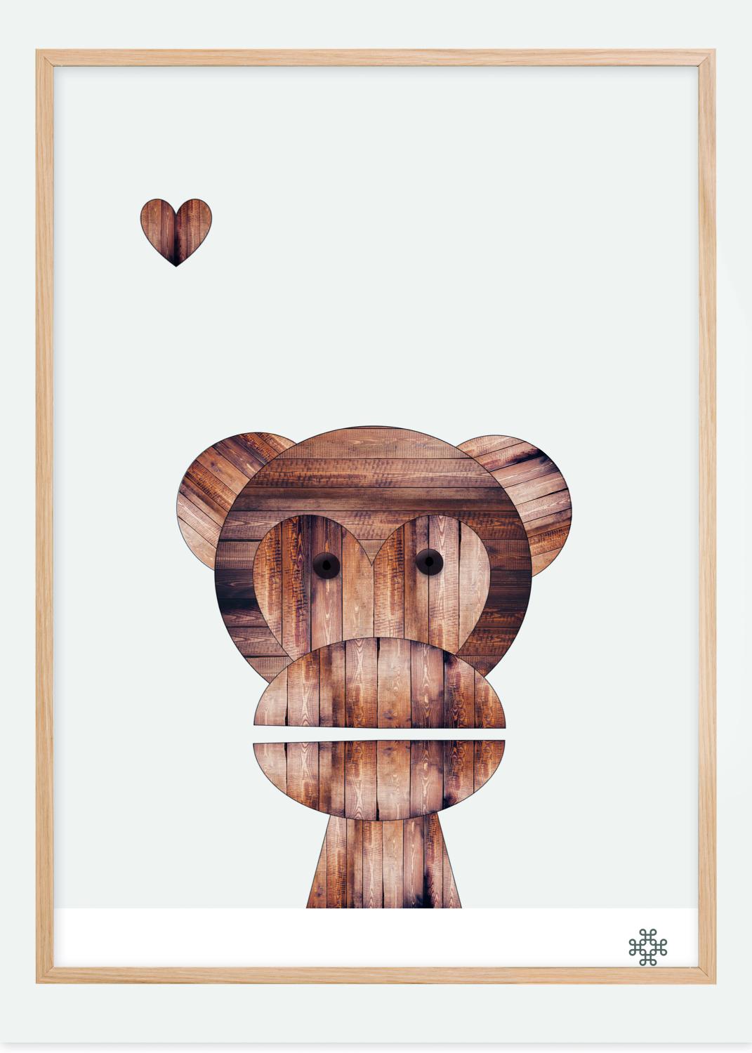 Product Image for Wood monkey Poster (21x29,7 cm (A4))