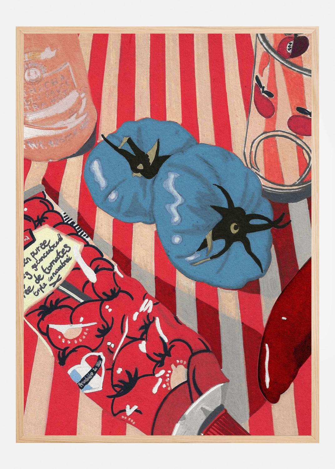 Product Image for Blue Tomatoes Poster (50x70 cm)