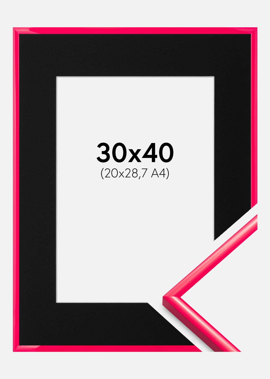 Product Image for Fotolijst New Lifestyle Hot Pink 30x40 cm - Passe-partout Zwart 21x29,7 cm