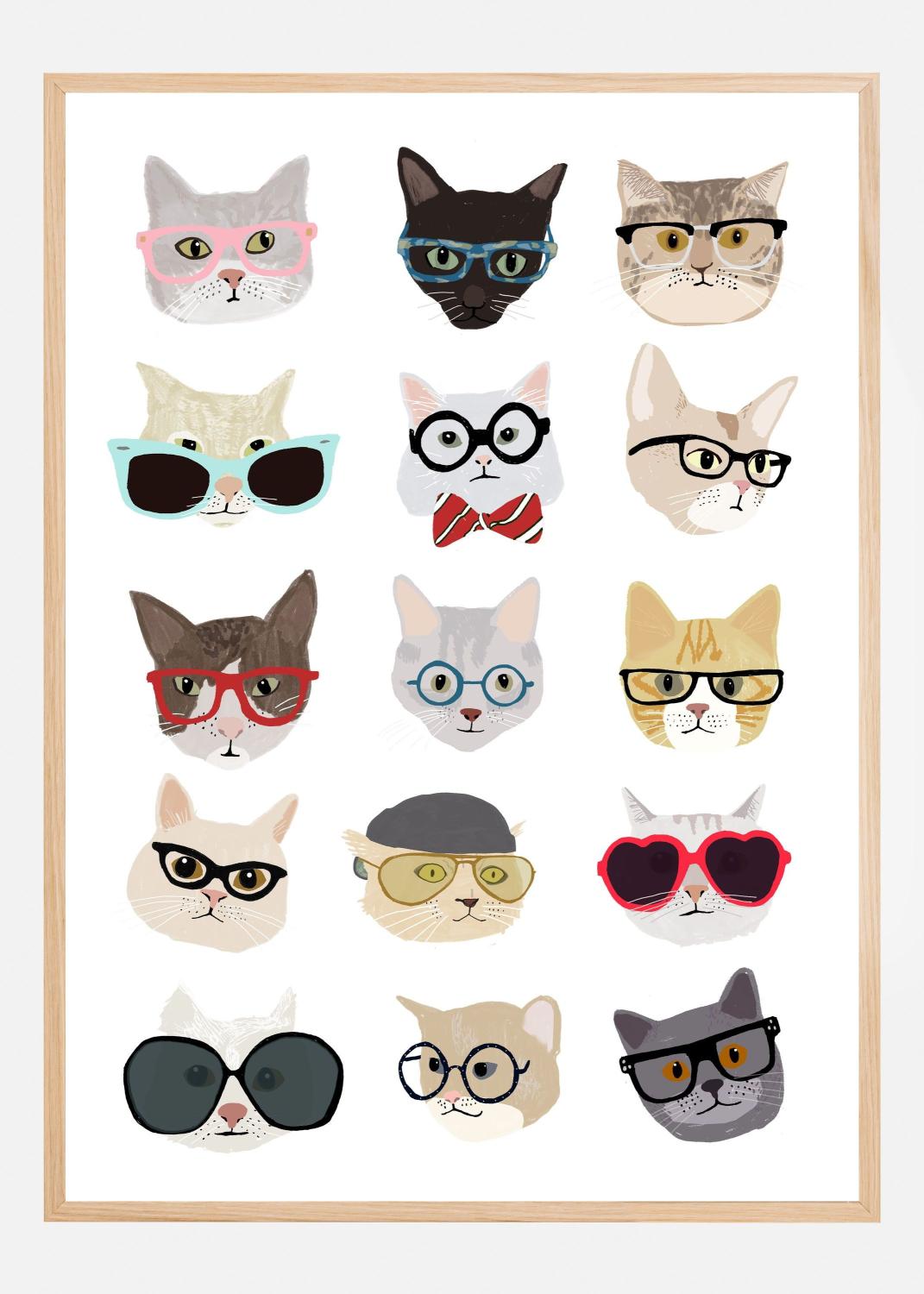 Product Image for Cats With Glasses Poster (100x140 cm)