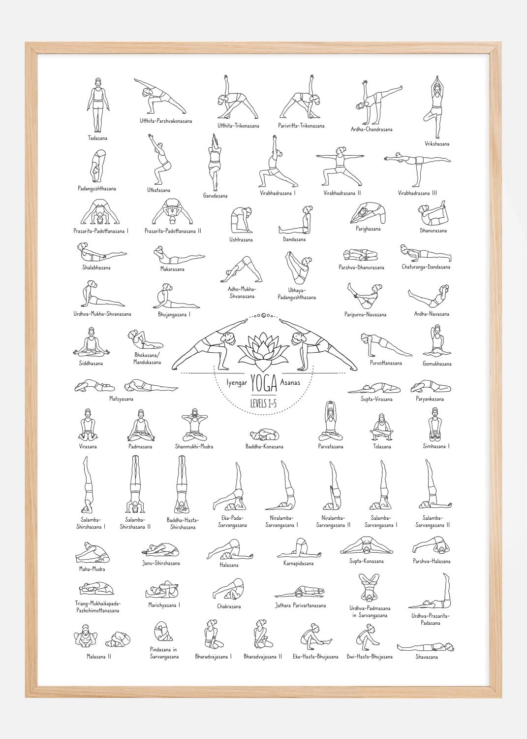 Product Image for Yoga Black and White l Poster (21x29.7 cm (A4))