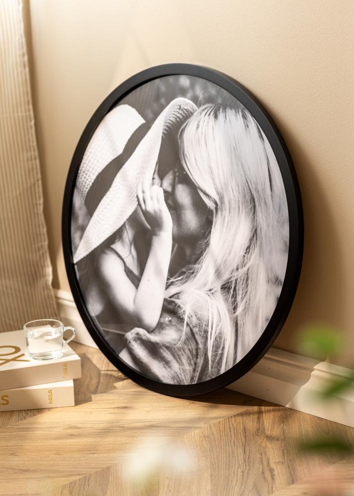 BGA Ronde Fotolijst Acrylglas Zwart 20 cm Ø