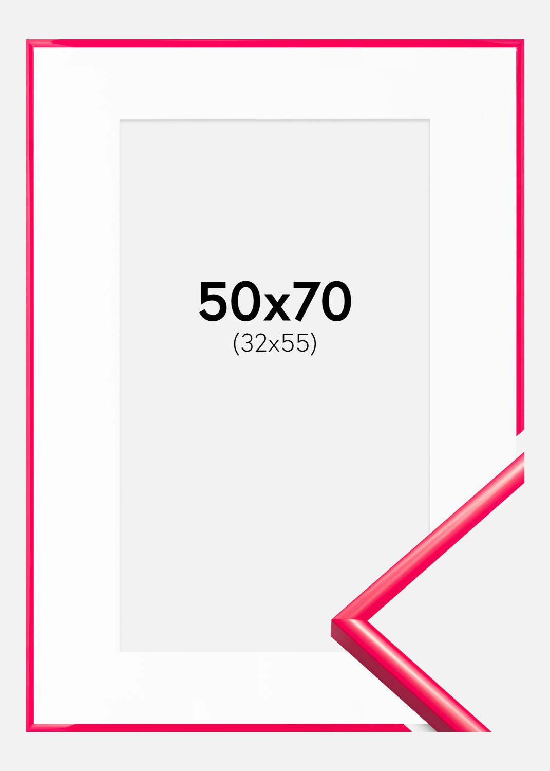 Product Image for Fotolijst New Lifestyle Hot Pink 50x70 cm - Passe-partout Wit 33x56 cm