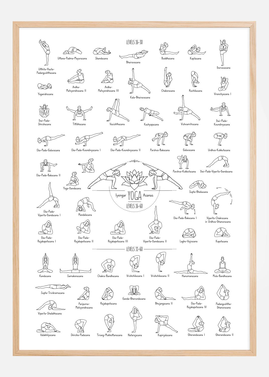 Product Image for Yoga Black and White ll Poster (21x29.7 cm (A4))
