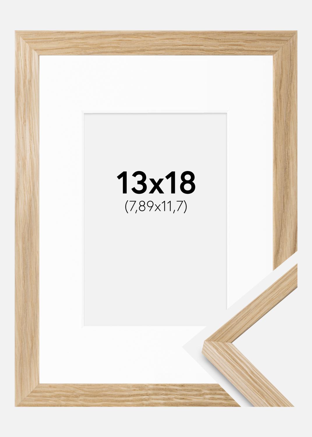 Product Image for Fotolijst Soul Oak Veneer 13x18 cm - Passe-partout Wit 3,5x5 inches