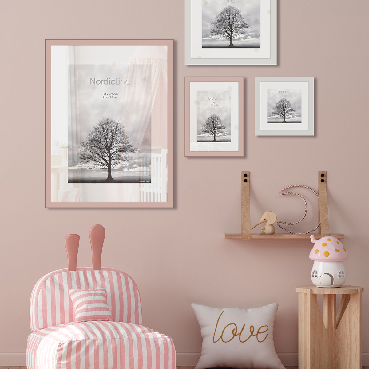 Incado Fotolijst NordicLine Dirty Rose 42x59.4 cm (A2)