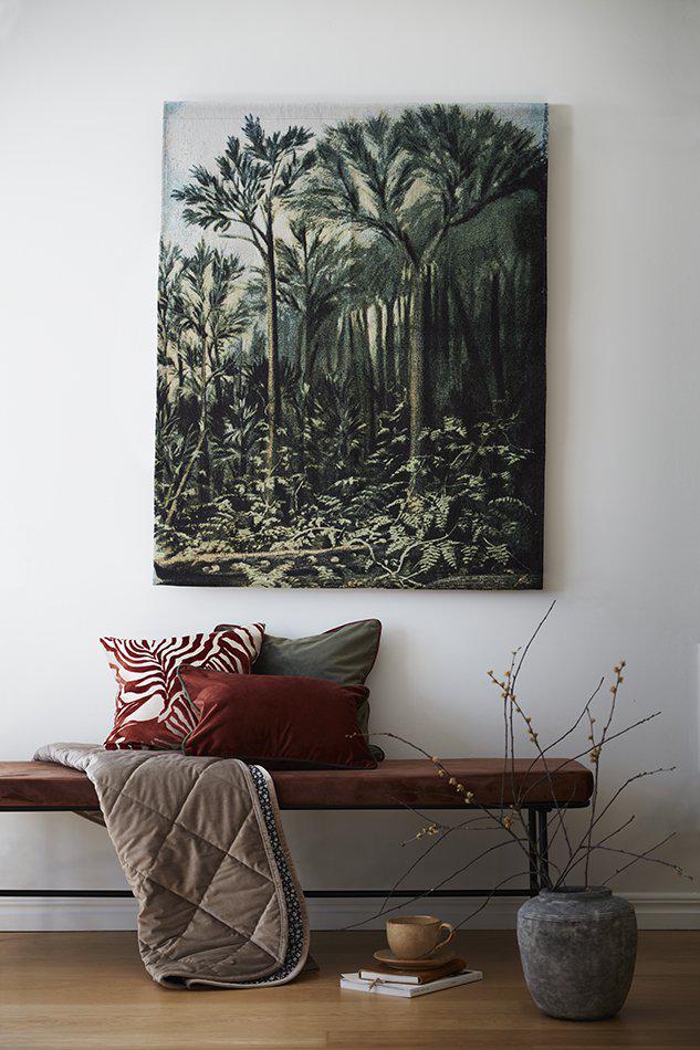 Svanefors Wandkleed Botanic - Groen 100x127 cm