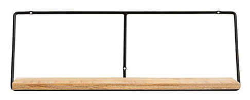 House Doctor Wandplank Wired 24x70 cm - Hout