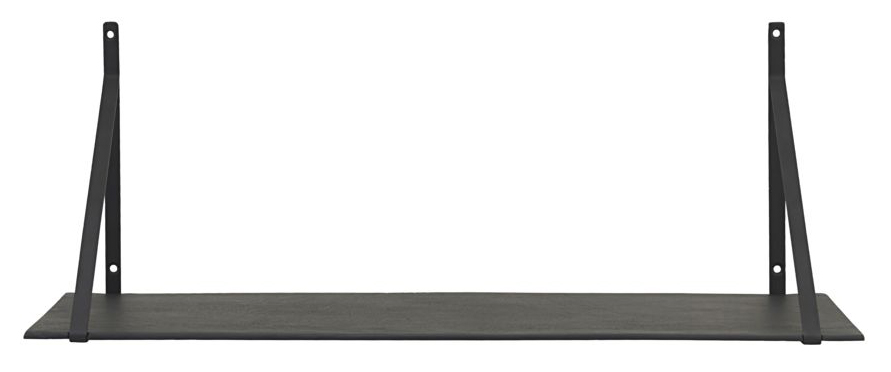 House Doctor Wandplank Lemmy 25x70 cm - Zwart