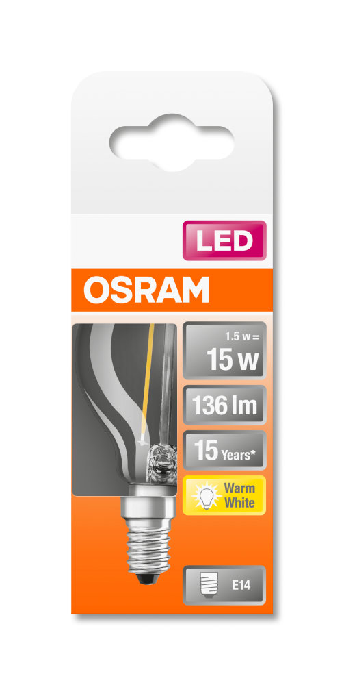 Aneta Belysning Osram Illum LED Helder - E14 1,5W