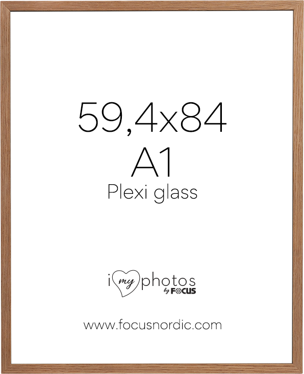 Focus Fotolijst Soul Oak Veneer Acrylglas 59,4x84 cm (A1)