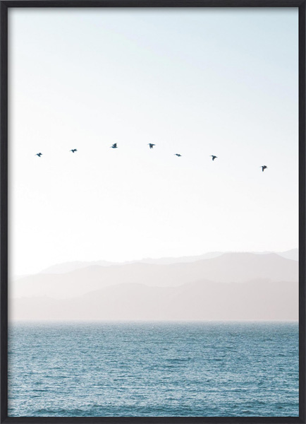 Lagervaror egen produktion Pastel Blue Sea Poster
