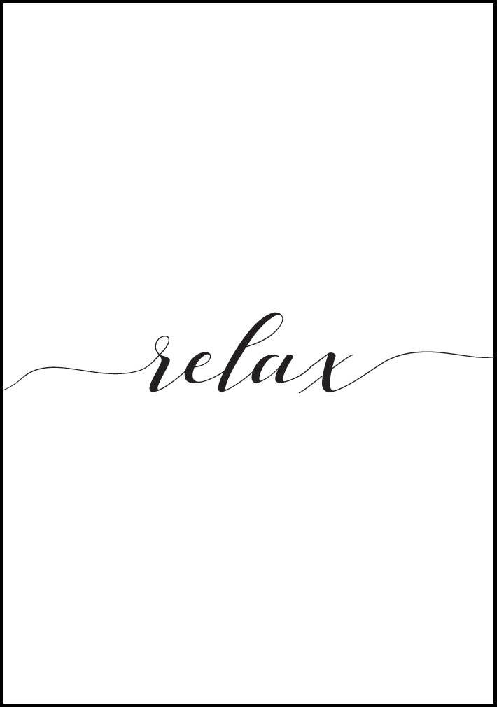 Bildverkstad Relax Poster