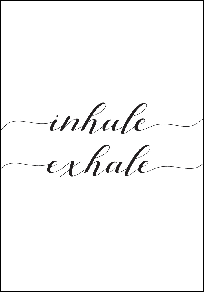 Bildverkstad Inhale - Exhale Poster