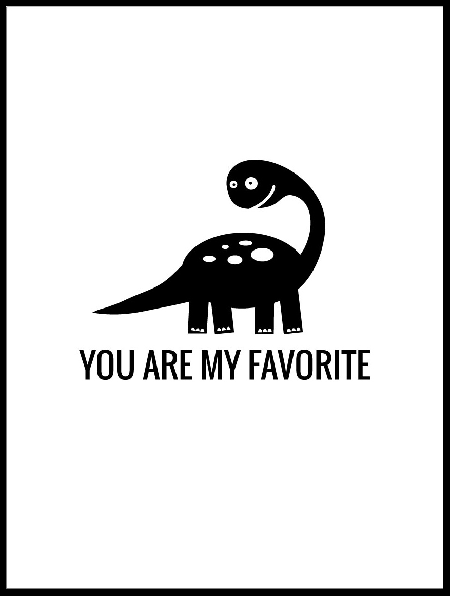 Bildverkstad Dino Favorite Poster