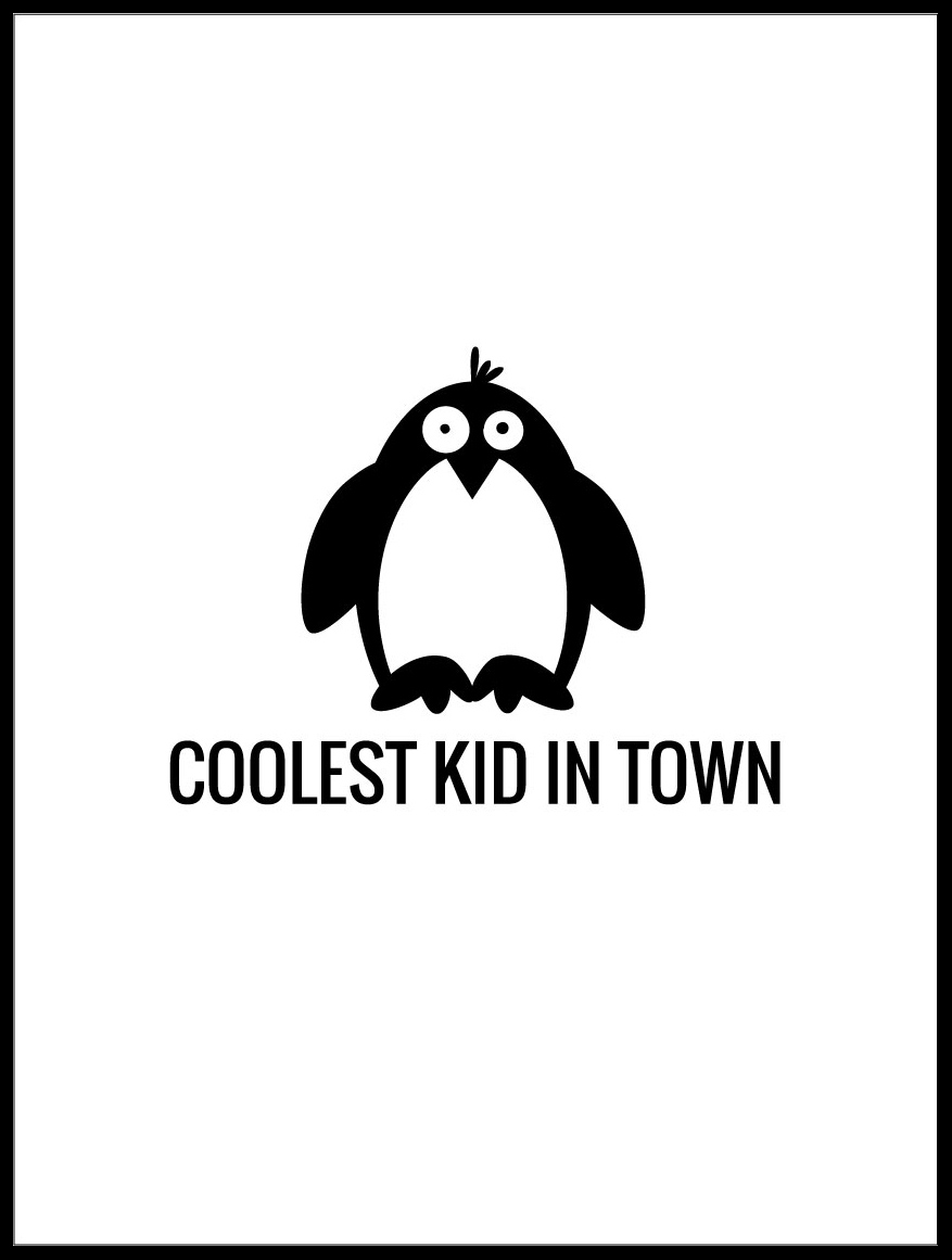 Bildverkstad Pingvin Cool Poster