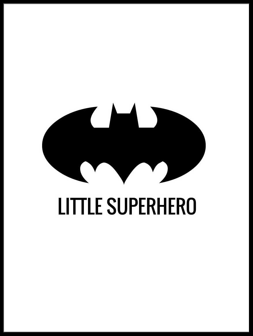 Lagervaror egen produktion Superhero Poster
